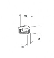 DURAVIT KARREE CESTA JABON